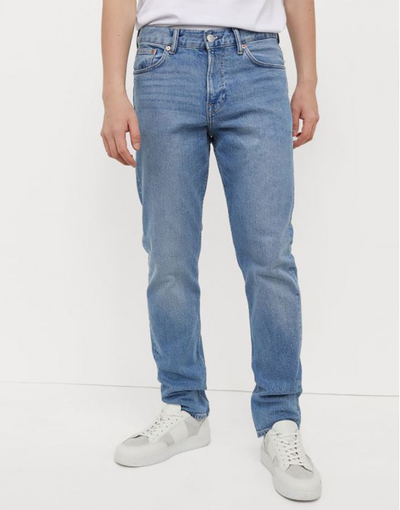Slim Fitted Ice Blue Jeans