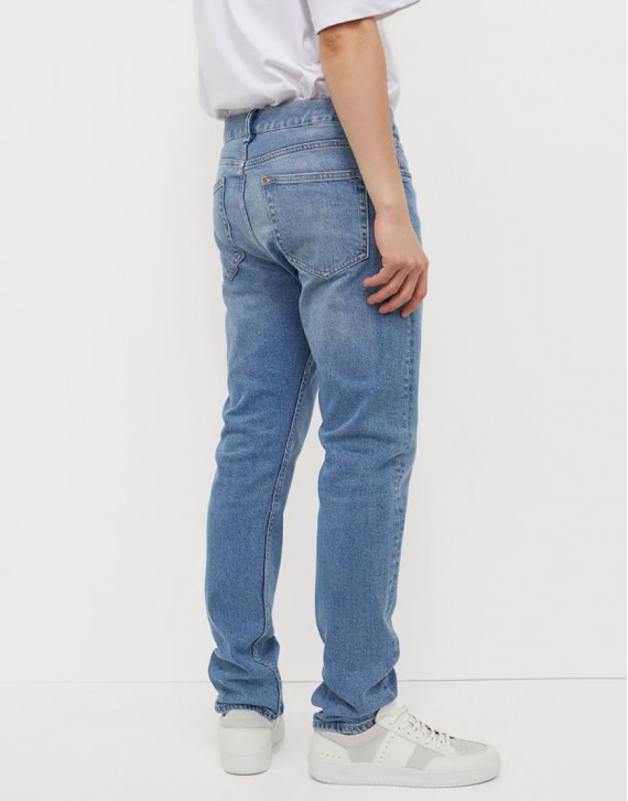 Slim Fitted Ice Blue Jeans